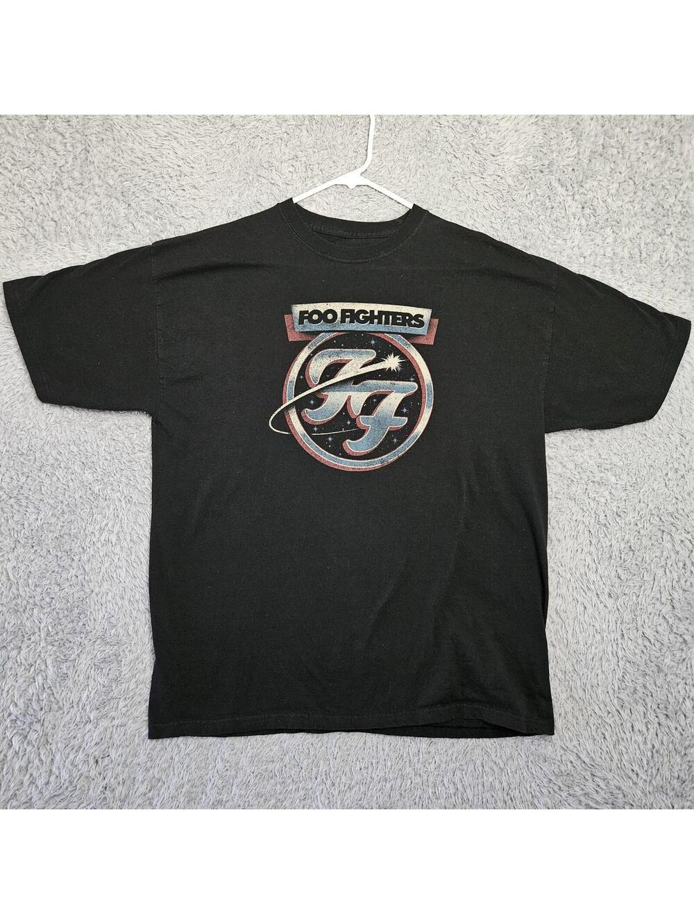 Foo Fighters T Shirt XL Y2K Vintage Reproduction Heavy Cotton Logo No Tag